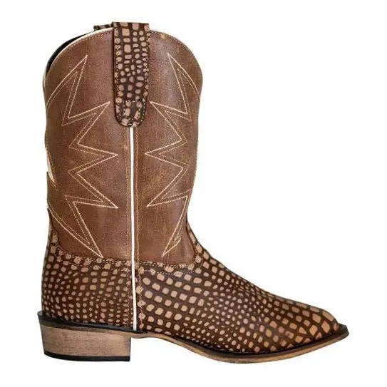 Tuffrider Children Bryce Star Embroidered Printed Square Toe Western Boots 2