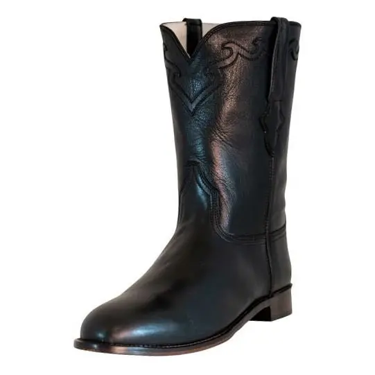 Tuffrider Men's El Paso Leather Embroidered Round Toe Western Boots 1