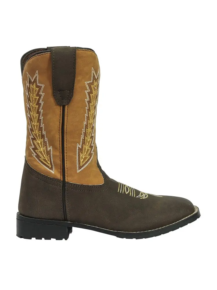 Tuffrider Children's Biscayne Square Toe Western Boot 4