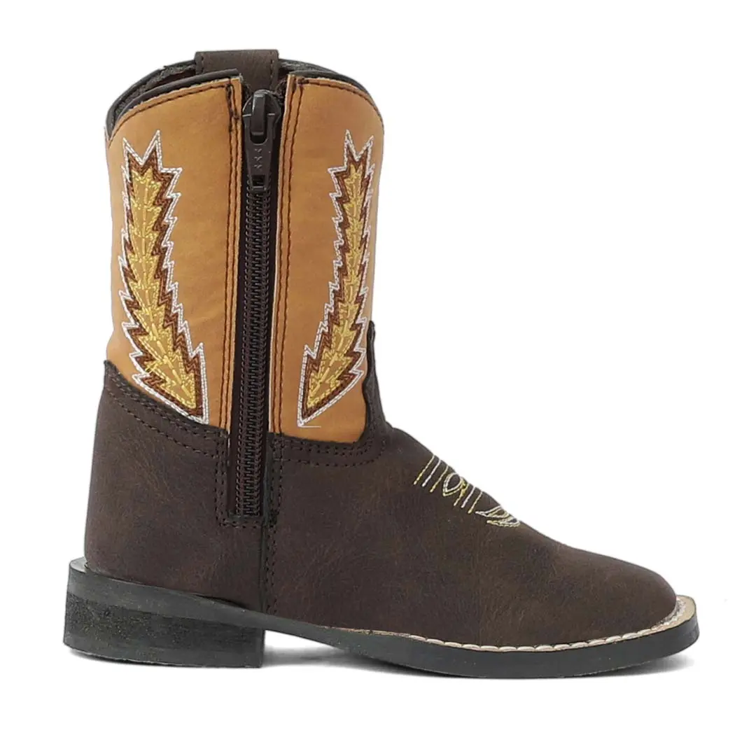 Tuffrider Toddler Biscayne Square Toe Western Boot 1