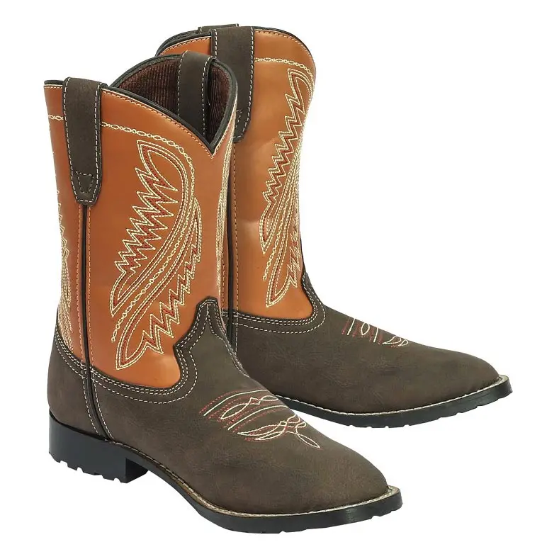 Tuffrider Children's Big Bend Rounded Toe Western Boot 1