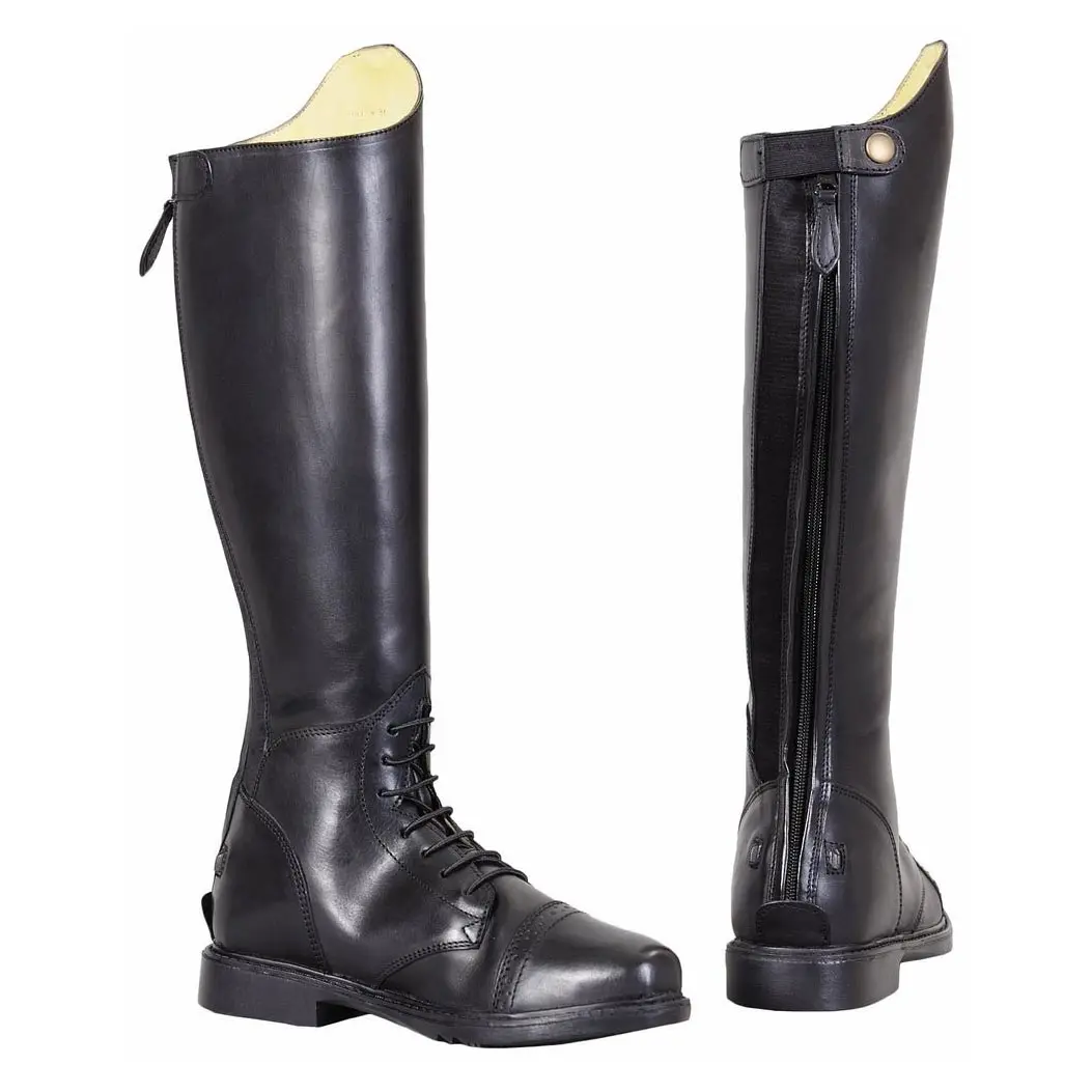 Tuffrider Women Leather Back Zipper Short Baroque Field Boots 1