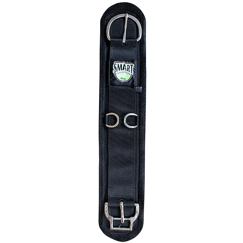 30 In. Weaver Black Felt Lined Straight Horse Cinch Roll Snug Buckle 1