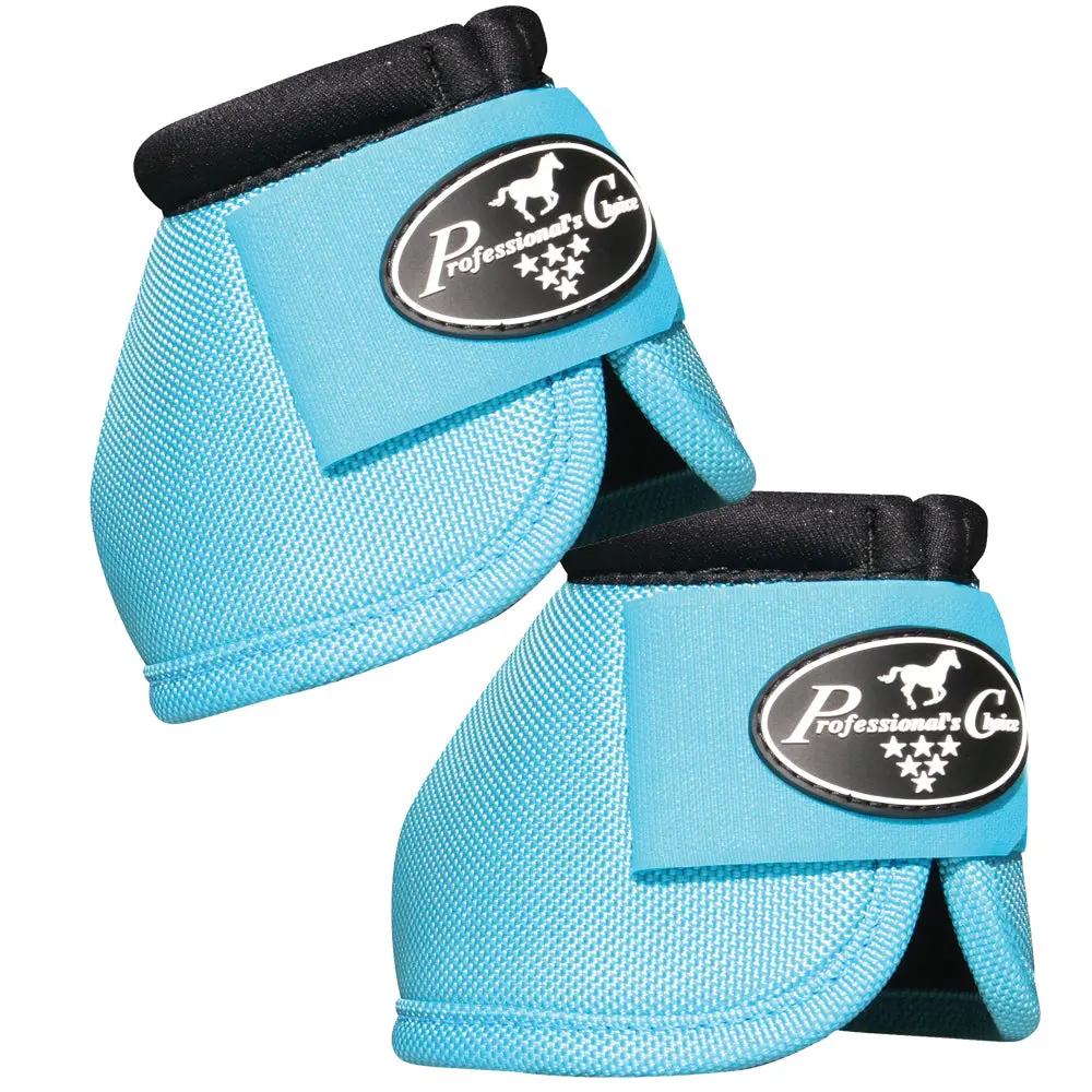Medium Professional Choice Tack Ballistic Overreach Horse Bell Boots Turquoise 1