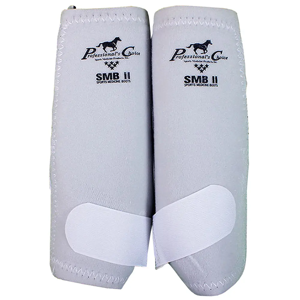 Small Professional Choicetack Smb 2 Sports Medicine Horse Boots White 1