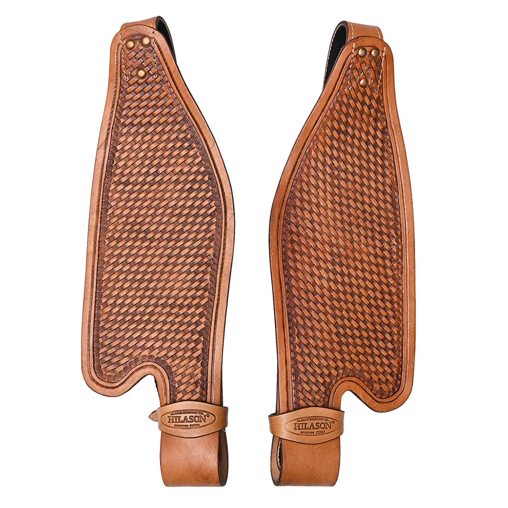 Hilason Hand Tool Leather Saddle Replacement Fender Pair Hobble Strap 4