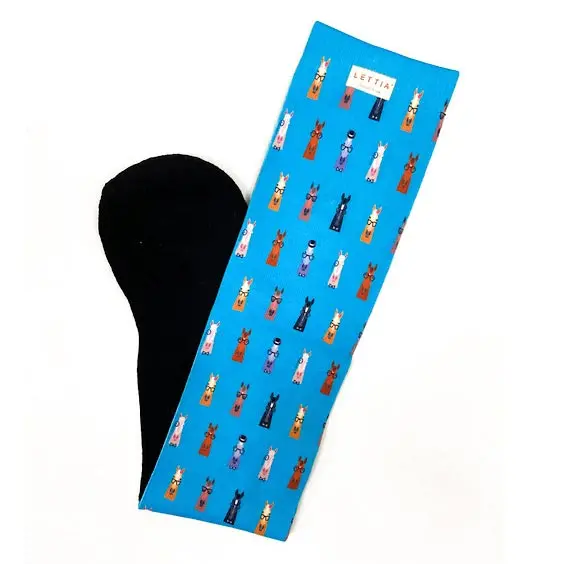 Lettia Adult Hip Horses Padded Boot Socks 1