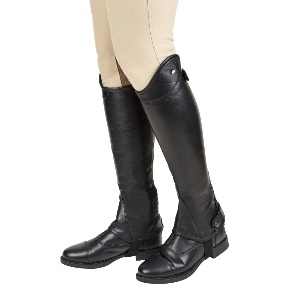 Lettia Adult London Leather Half Chaps 1