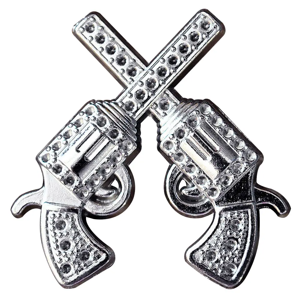 Hilason Western Screw Back Concho Antique Silver Finish Cross Pistol Saddle | Belt Slotted Conchos 1