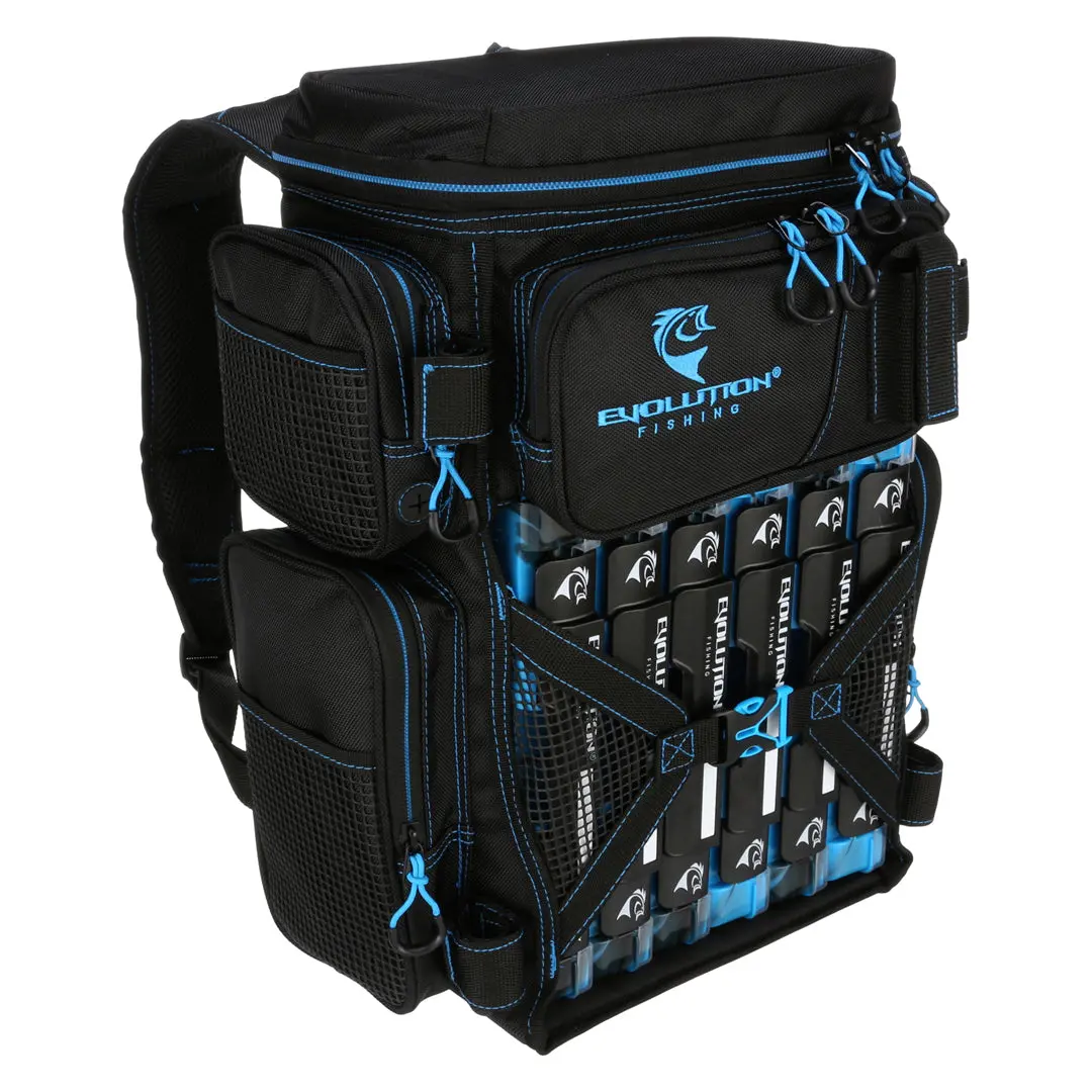 Drift Series 3600 Tackle Backpack With Rod Holders & Quiklatch Trays 1