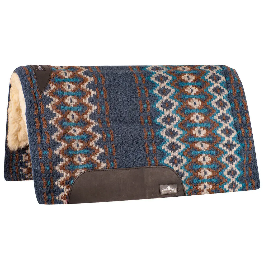 34 In X 38 Classic Equine 1 Inch Thick Sensorflex Wool Straight Top Saddle Pad 1