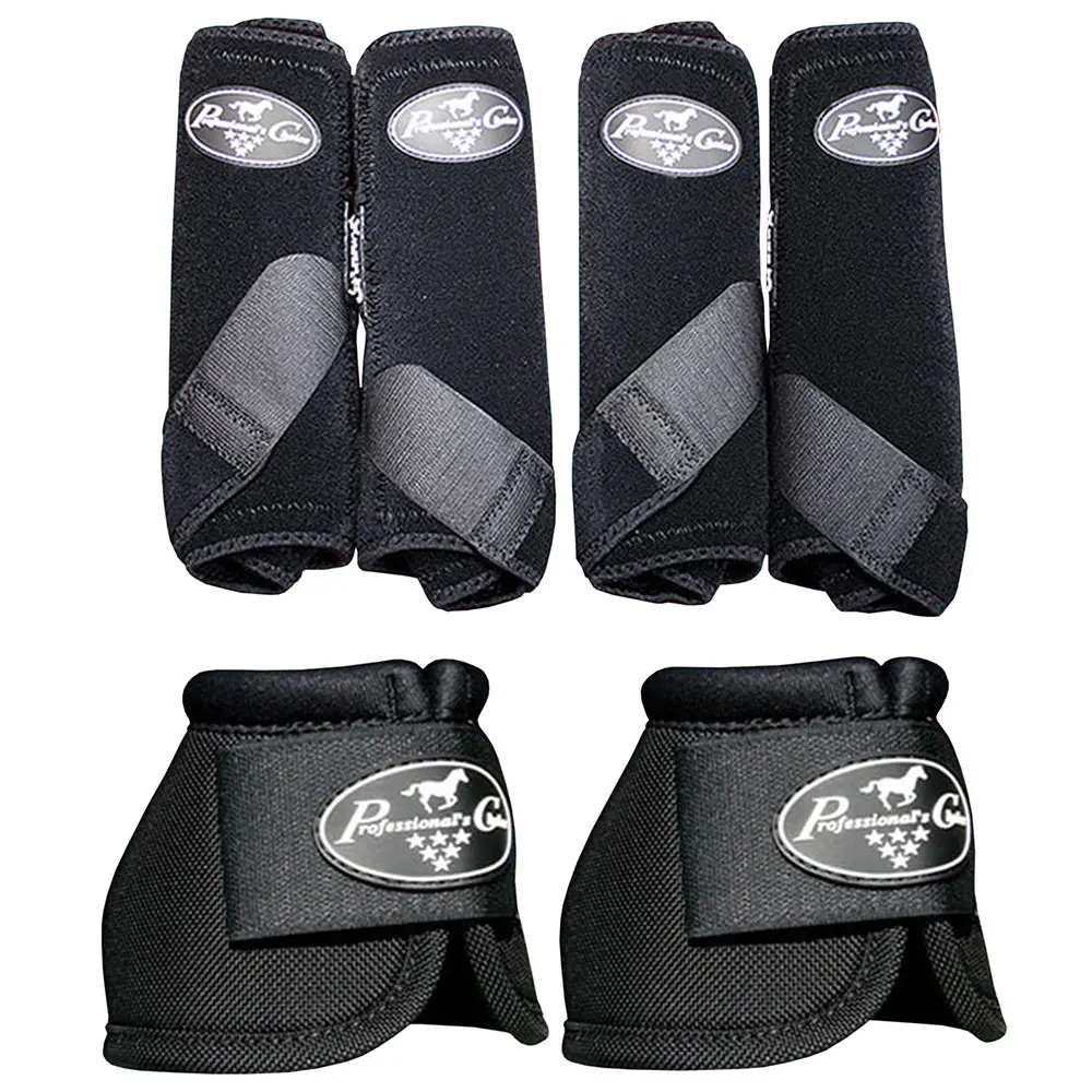 F43b Black Small Professional Choice Smb3 Sports Medicine Horse Boots Bells 1