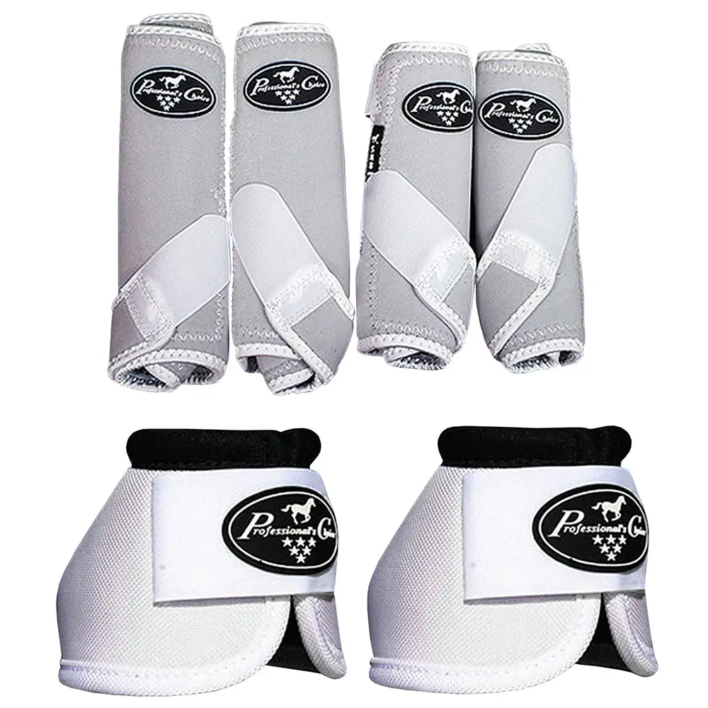 F43b White Small Professional Choice Smb3 Sports Medicine Horse Boots Bells 1