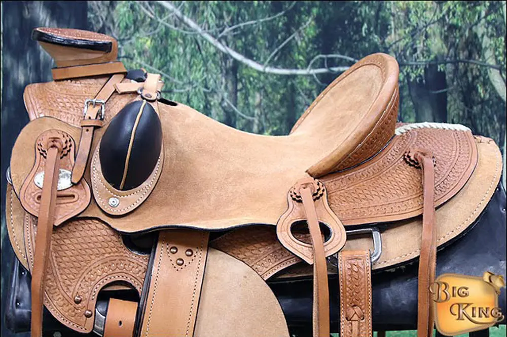 Western Horse Wade Saddle American Leather Ranch Roping Tan Kote 2