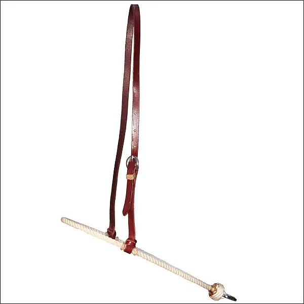 Circle Y Antique Dark Oil Tack Single Rope Horse Noseband 1