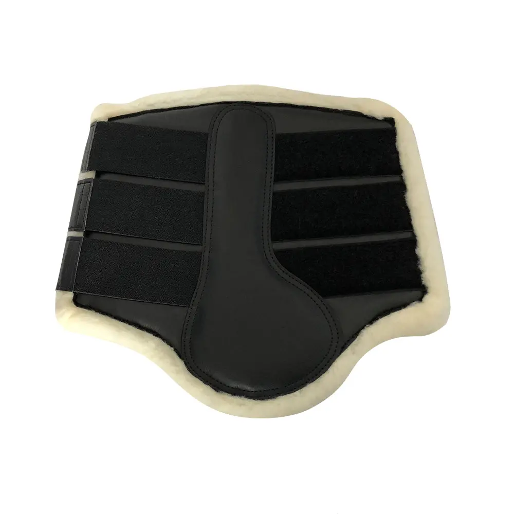 Tuffrider Wool Fleecing Dressage Boots- 2 Piece/ Pair, Black, Full 1