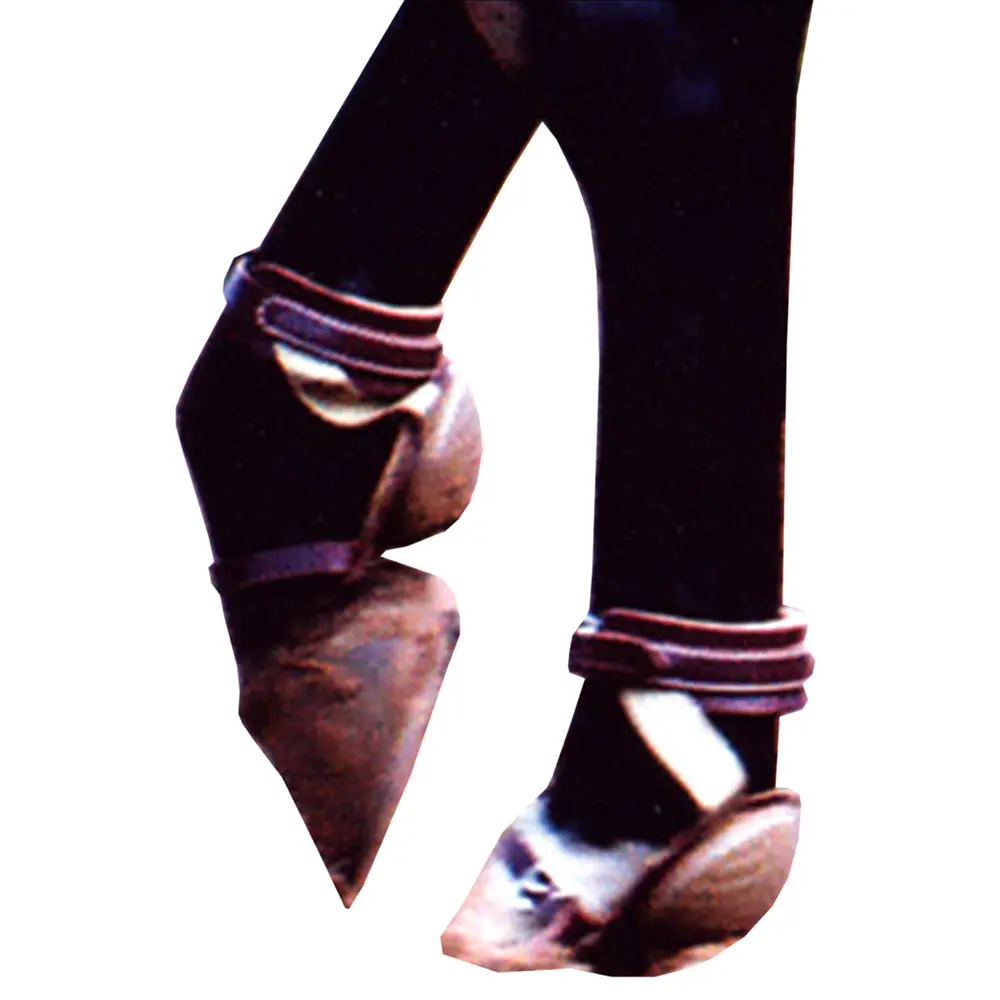 Classic Equine Leather Horse Leg Skid Boot Nylon Soft 1