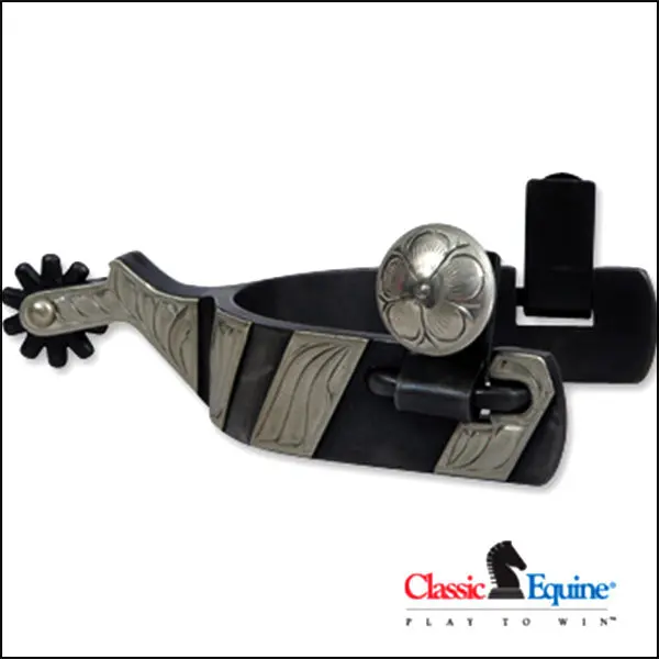 Large Classic Equine Spur Cowboy Series 1 Inch Band With Chap Guard 2