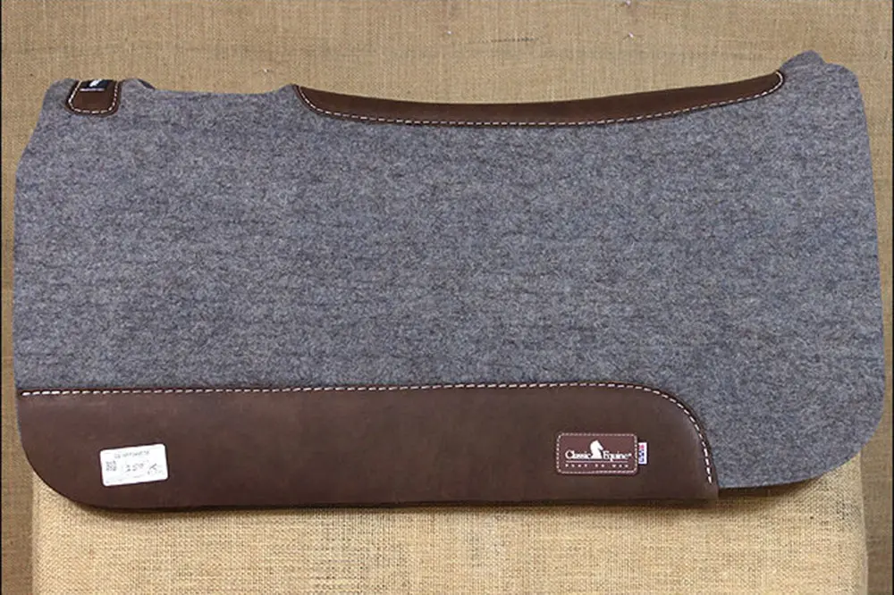 30X32 Classic Equine Horse 3/4" Wool Felt Saddle Pad 2