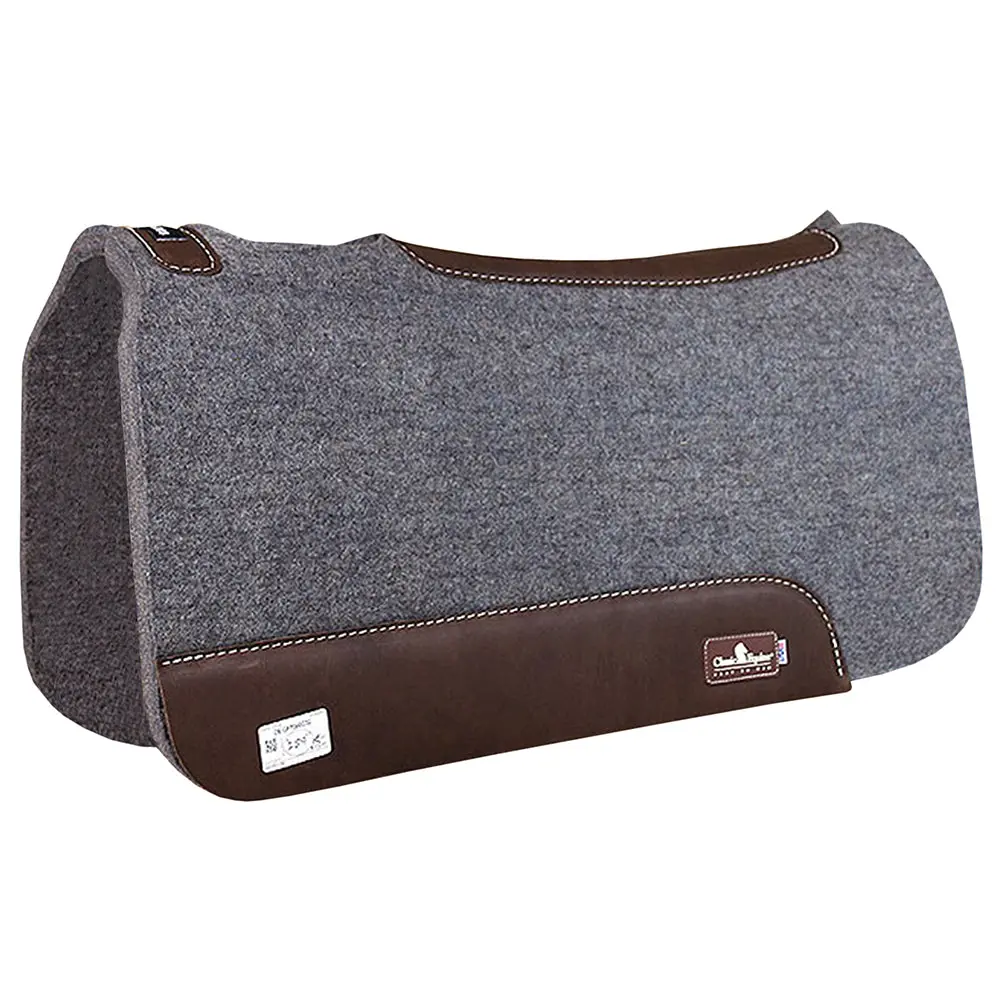 30X32 Classic Equine Horse 3/4" Wool Felt Saddle Pad 1
