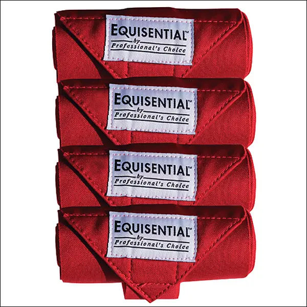 Professionals Choice Horse Equisential Standing Bandages Leg Set Of 4 Crimson 1
