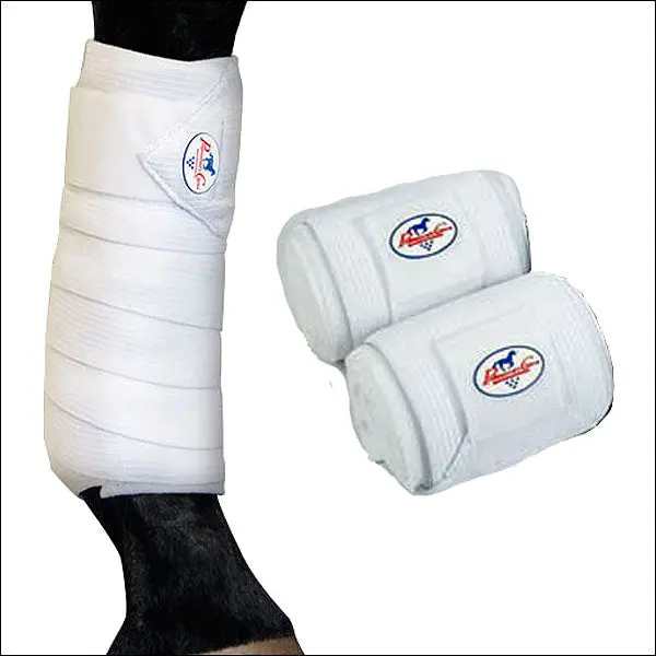 White Professional Choice Horse Leg Bed Sore Medicine Boots Standard Pair 1