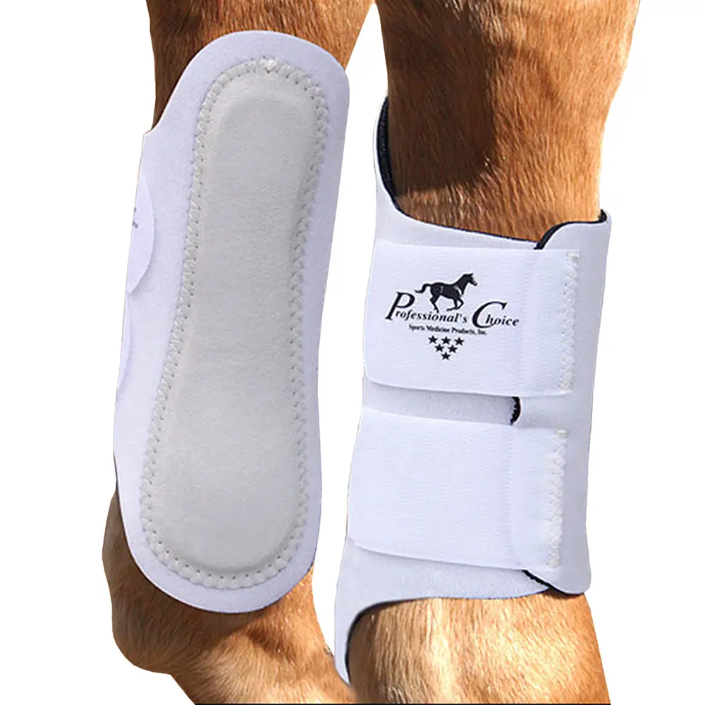 White Spb152 Professional Choice Horse Competitor Splint Boots Leg Pair Non Slip 1