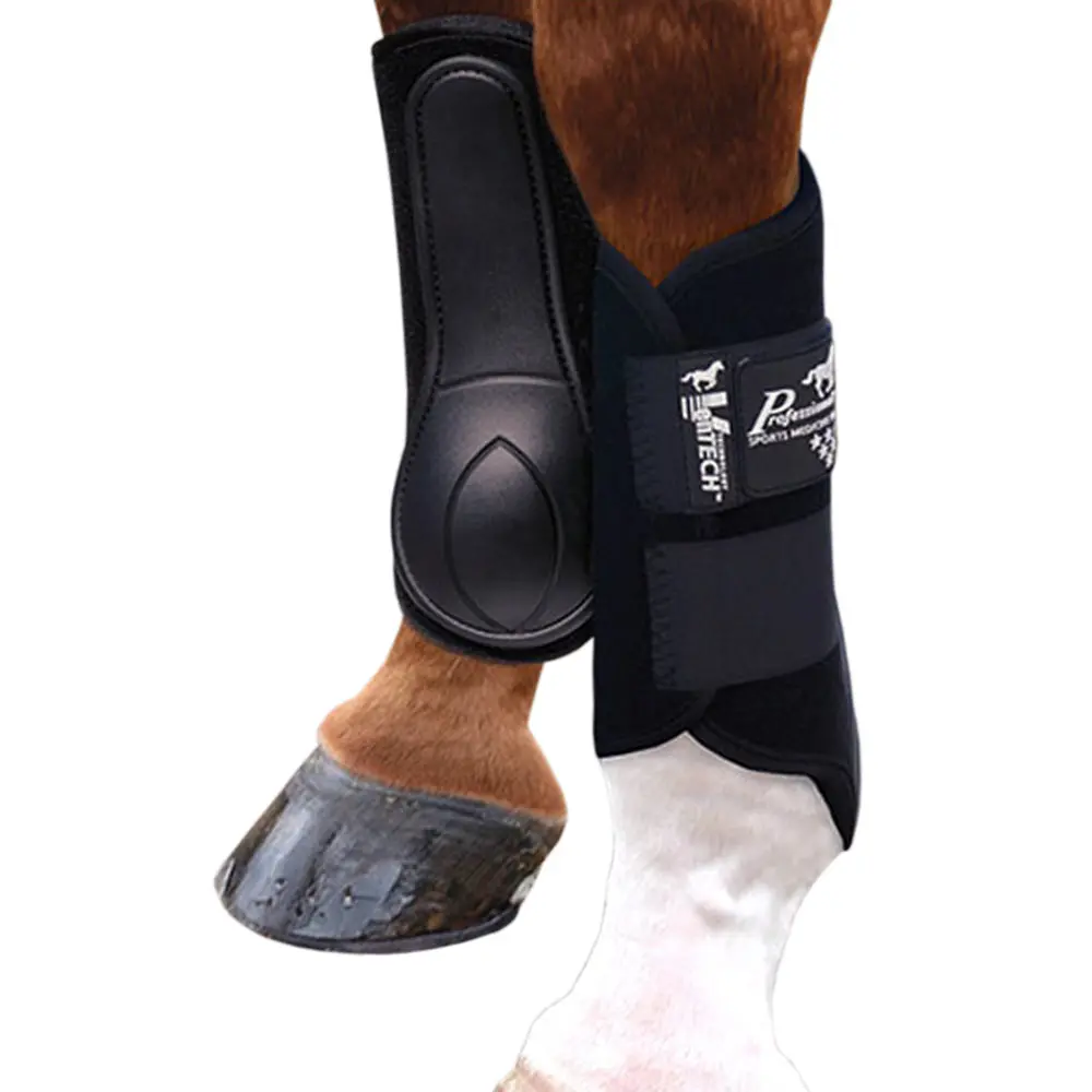 Medium Professionals Choice Horse Equine Ventech Splint Boot Pair Black 1