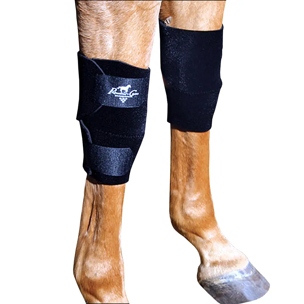 Professional Choice Horse Equine Protective Knee Boots Leg Pair Black 1