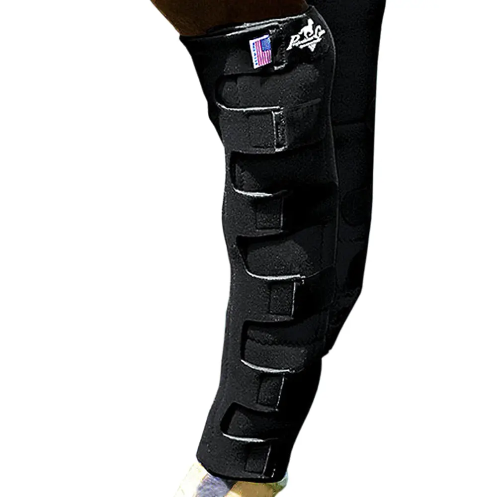 Professional Choice Nine Pocket Horse Ice Boots Leg Black Pair 1