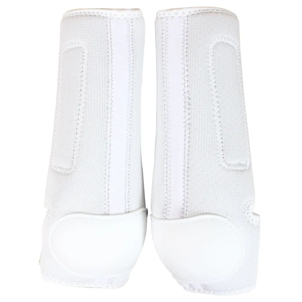 Small White Classic Equine Western Horse Tack Pro Tech Hind Boots 1