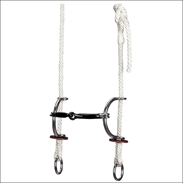 Weaver Leather Tack Gag Bridle With Smooth Sweet Iron Snaffle Sliding Horse Bit 1
