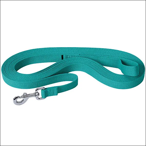 Turquoise Weaver Tack Horse Flat Cotton Lunge Line With Nickel Plated 225 Snap 2