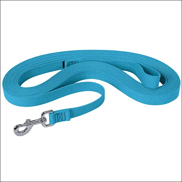 Hurricane Blue Weaver Horse Flat Cotton Lunge Line With Nickel Plated 225 Snap 1