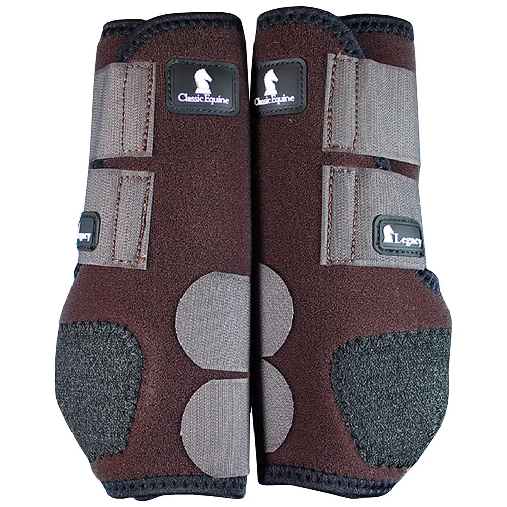 Chocolate Classic Equine Legacy System Horse Hind Sport Boot Pair 1