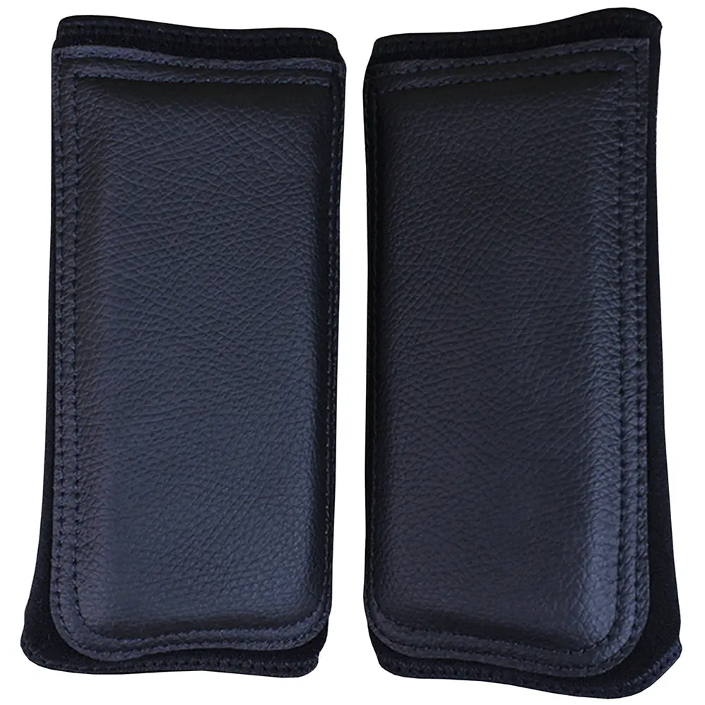 Black Classic Equine Horse Safety Leg Wraps Protection Tack Pair 1