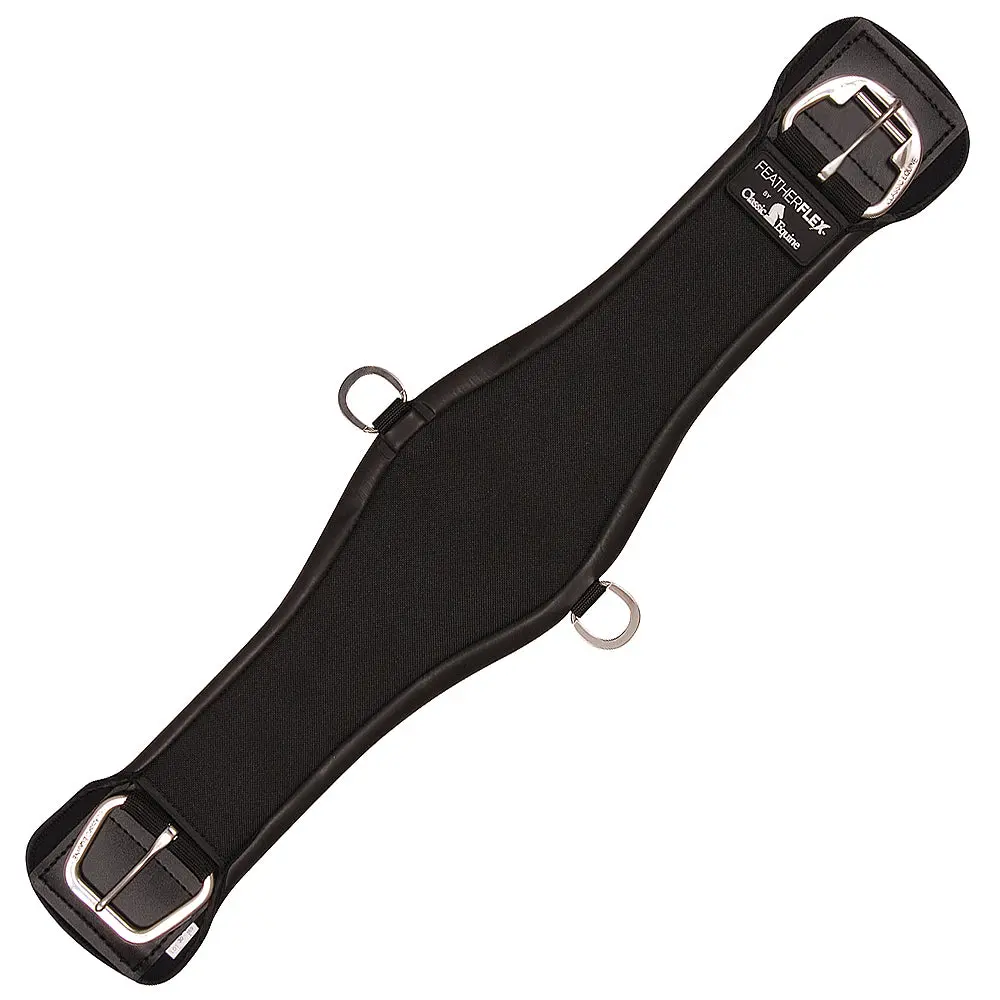 32 In. Black Classic Equine Featherflex Roper Cinch Girth Horse 1