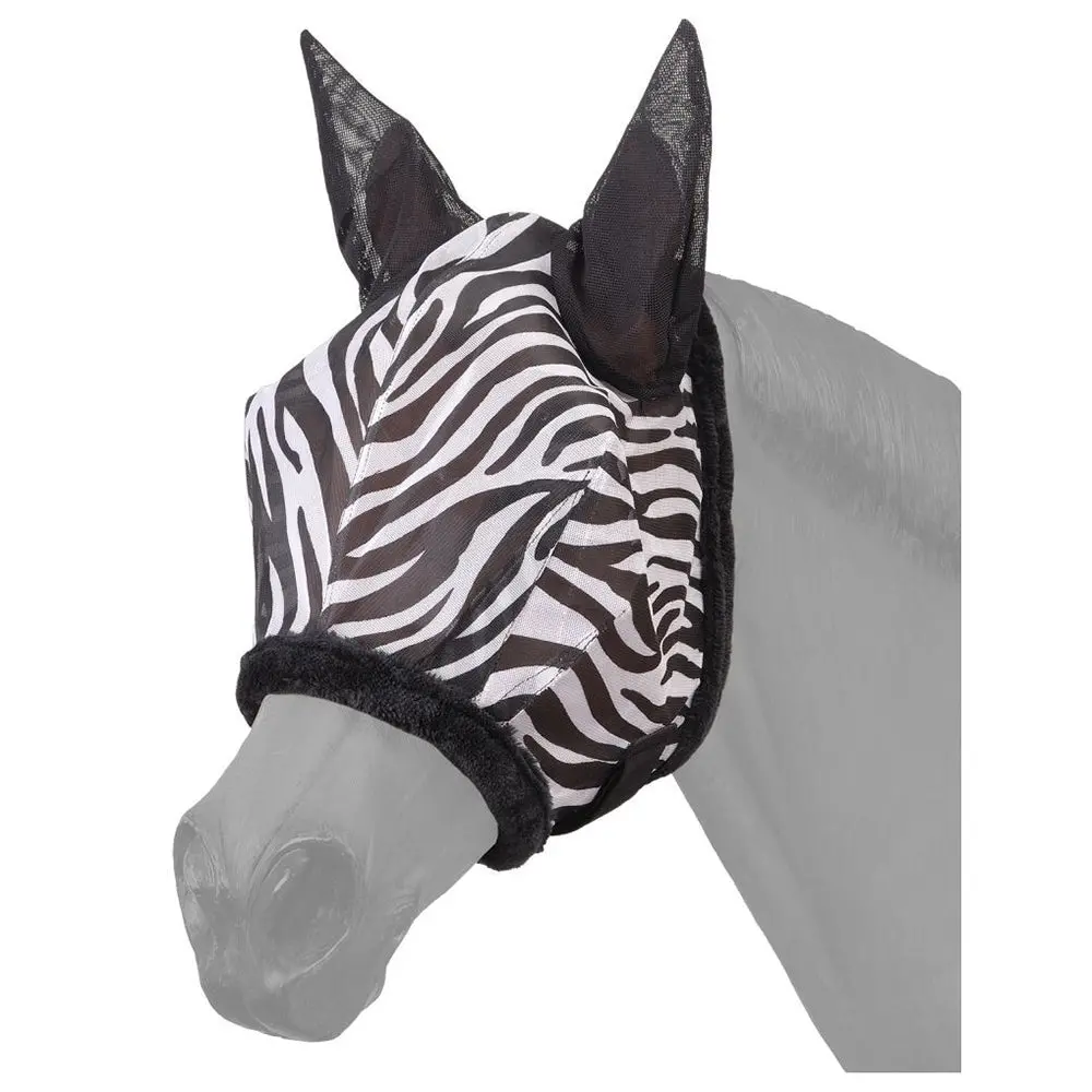 Tough 1 Western Horse Uv Protection Insects Bug Mosquito Spring Summer Zebra Print Fly Mask 1