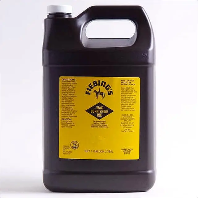 Fiebing's Wax Burnishing Ink Dark Brown 32 Ounce 1
