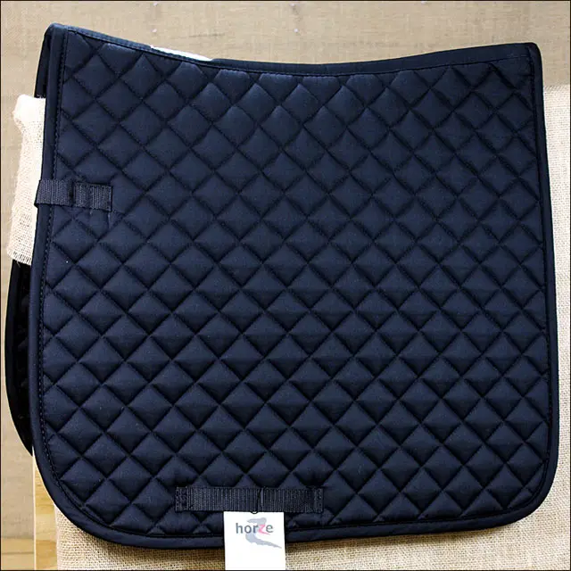 Pony Size Black Horze Prinze Dressage English Cotton Foam Saddle Pad Horse 1