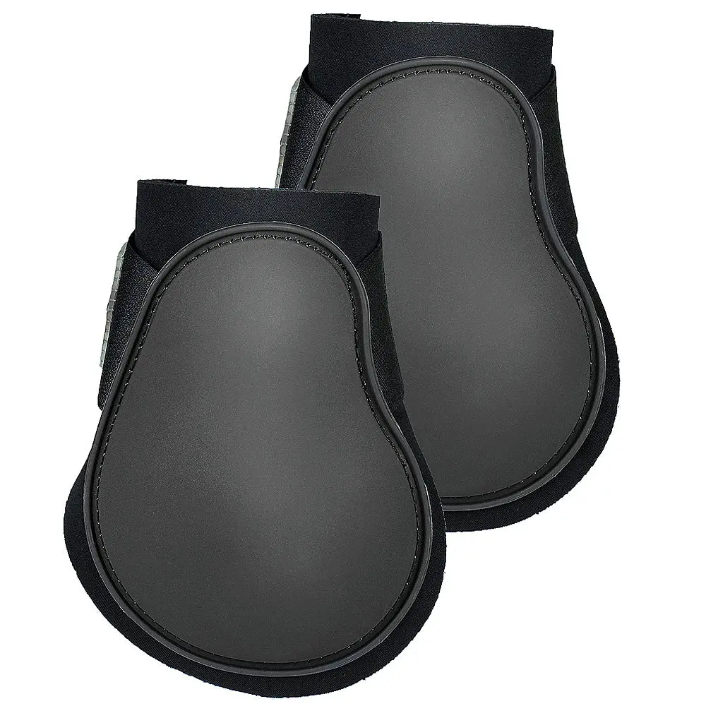 Pony Size Black Horze Neoprene Fetlock Boots Hind Leg Protection Horse Pair 1
