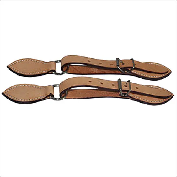 Hilason Russet Leather Spur Strap 5/8In Skirt 1
