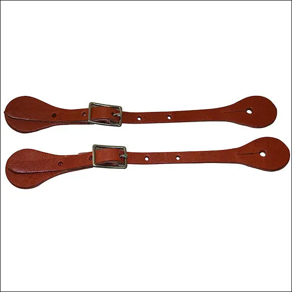 Hilason Dark Tan Latigo Leather Kid Spur Straps Western Tack 1