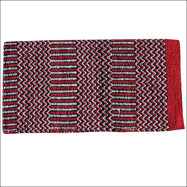 Professional Choice Double Weave Navajo Horse Saddle Blanket Red Black 1
