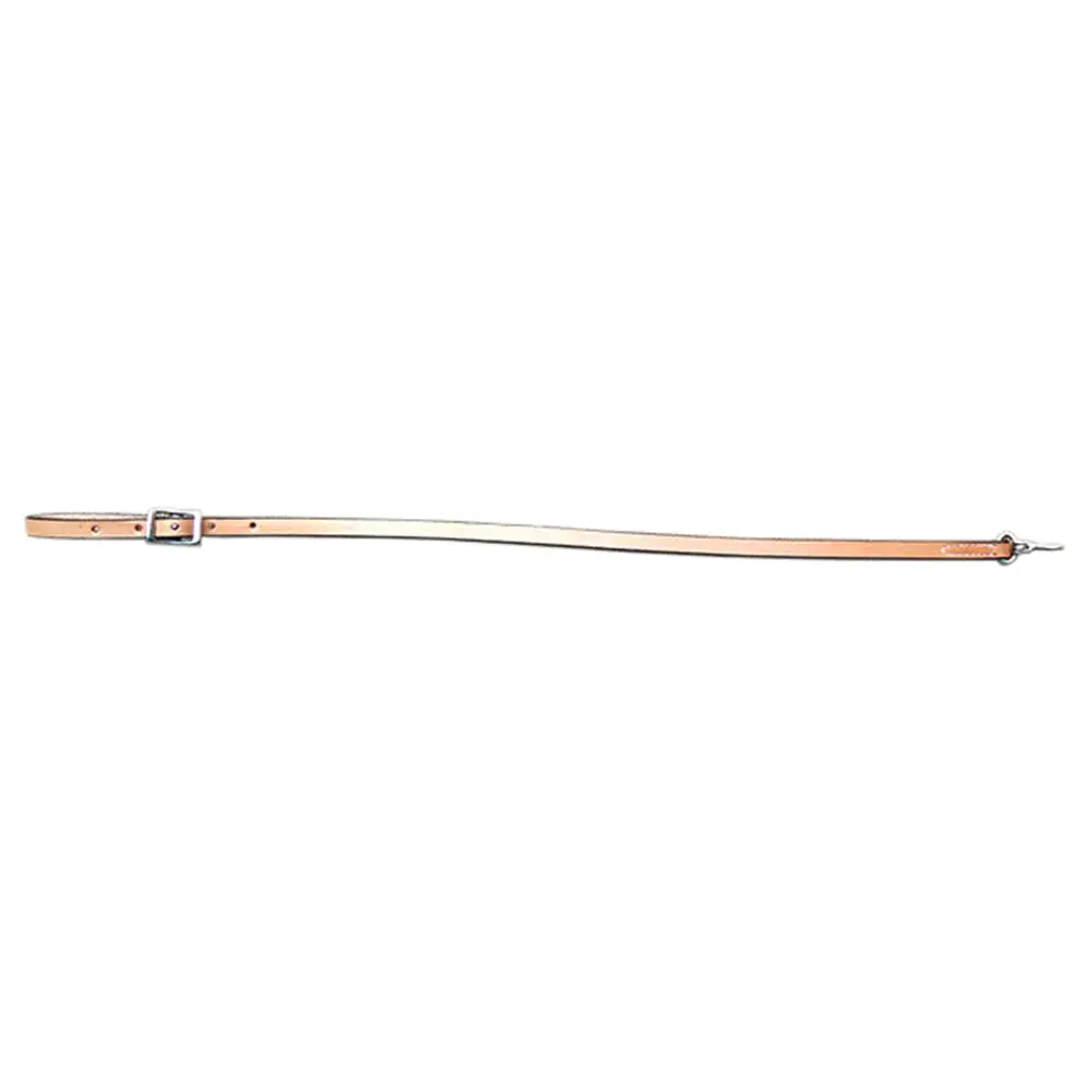 Hilason 28 Inch Western Horse Roping Tie Down Strap Snap Tan| | Leather Ties Straps For Horses 1