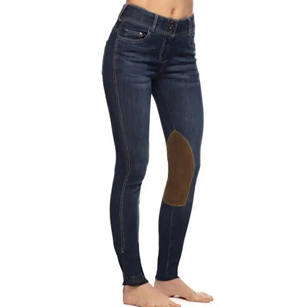 Goode Rider Equestrian Vintage Wash Knee Patch Jean 1