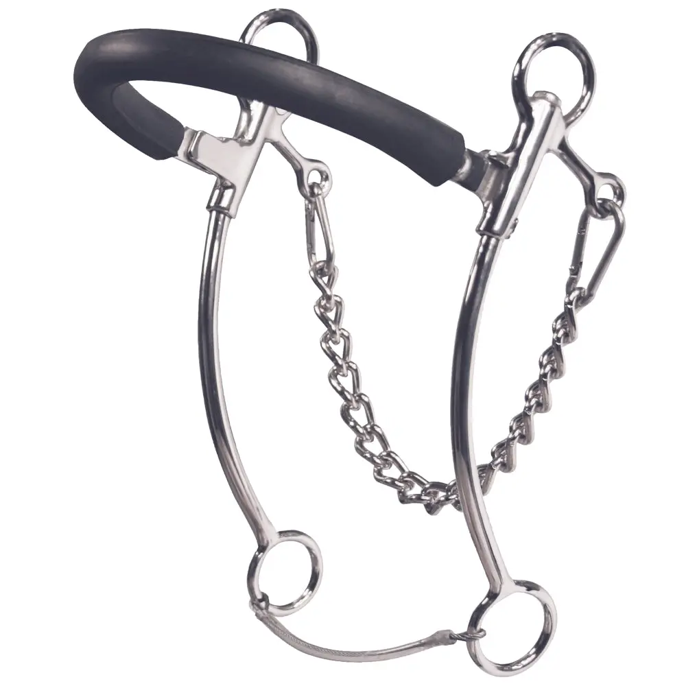 8" Professional Choice Brittany Pozzi Shank Hackamore Horse Mouth Bit 1