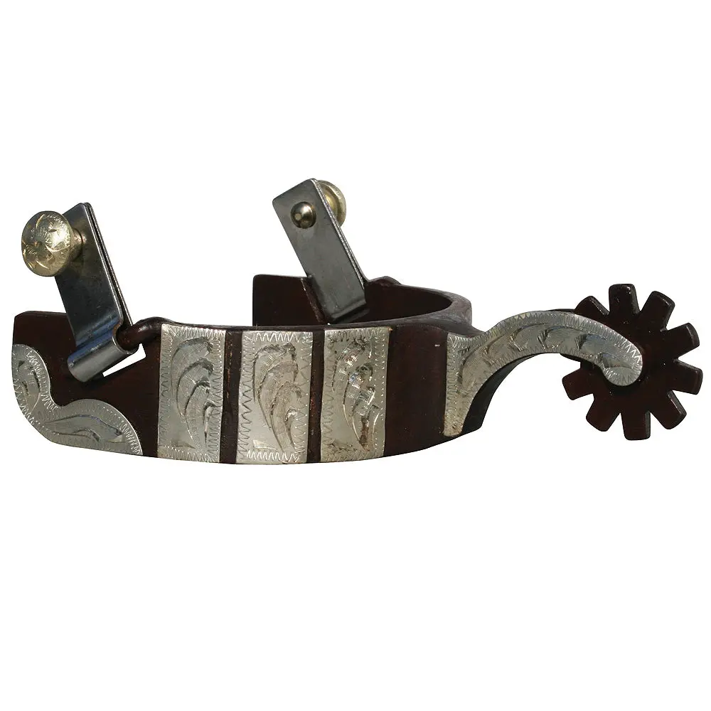 Professional Choice Bob Avila Medium Shank Silver Western Horse Tack Spurs 1