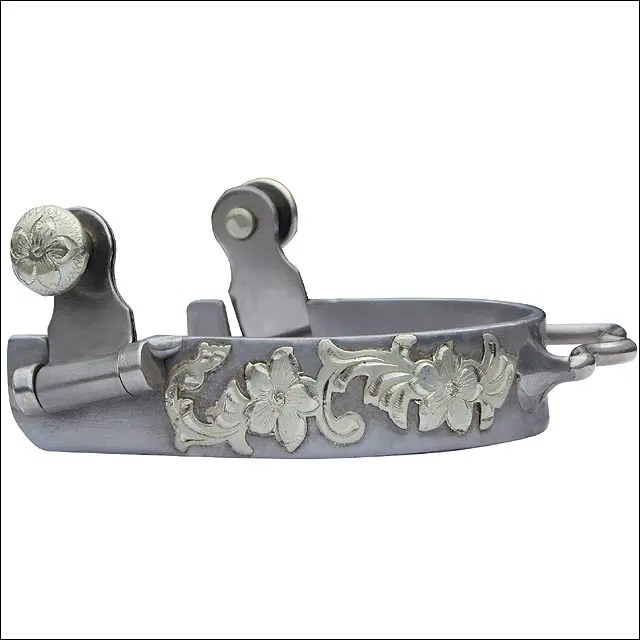 3/4" Professional Choice Western Floral Bumper Horse Spur 1