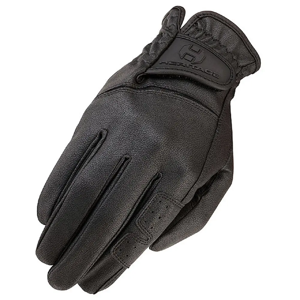 12 Size Heritage Gpx Show Horse Stretchable Riding Gloves Black 1